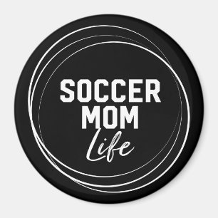 Soccer Mom Life Magnet - Black