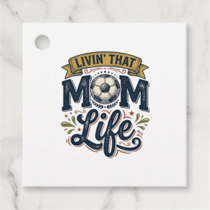 Soccer Mom Life Vintage Engraving Shirt Design_1 Favor Tags