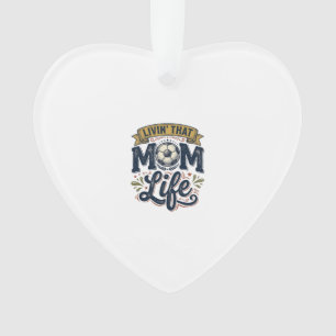 Soccer Mom Life Vintage Engraving Shirt Design_1 Ornament