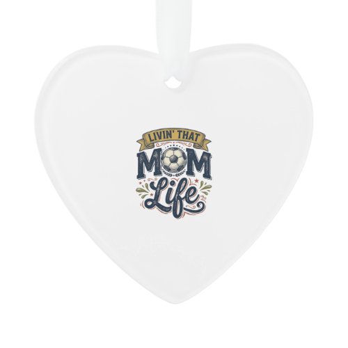 Soccer Mom Life Vintage Engraving Shirt Design_1 Ornament