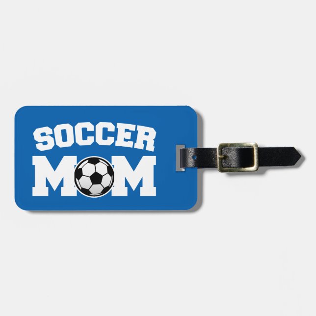 Soccer Mom luggage tag (Front Horizontal)