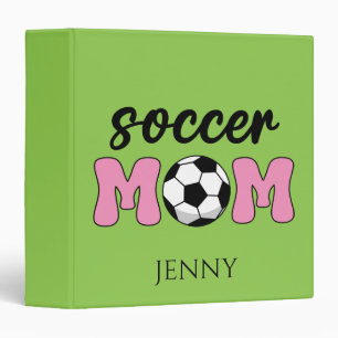 Soccer Mom Mother's Day Personalize 3 Ring Binder
