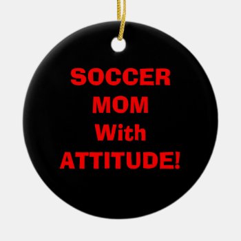Soccer Mom Ornament by doodlesfunornaments at Zazzle