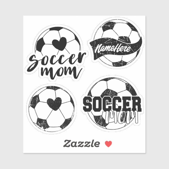 Soccer Mom Personalized Sticker Pack (Sheet)