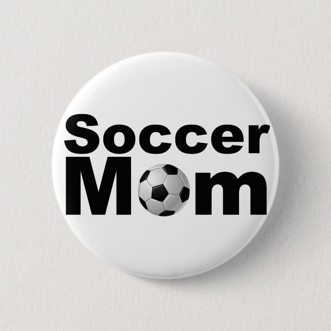 Soccer Mom Pinback Button (Front)