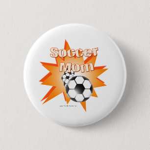 Soccer Mom Pinback Button