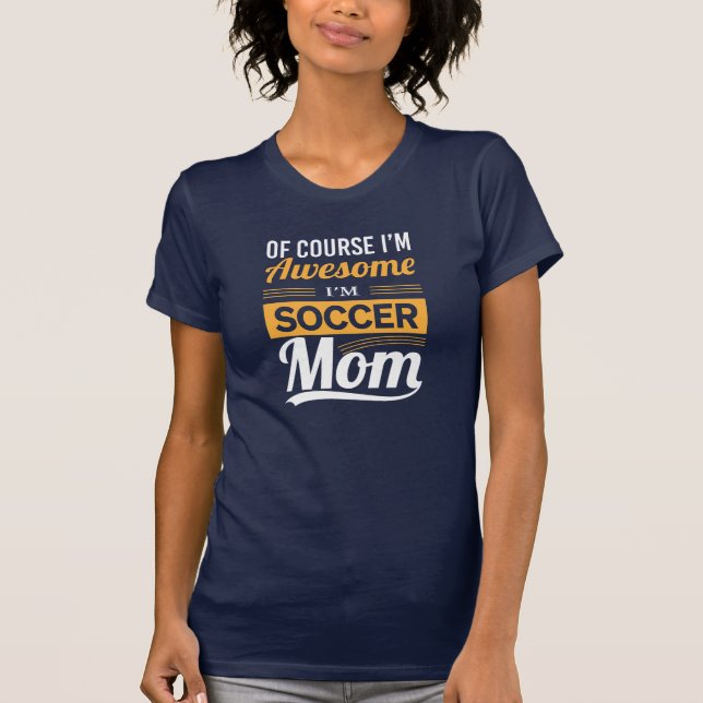 Soccer Mom Retro Text Design 2 T-Shirt (Front)