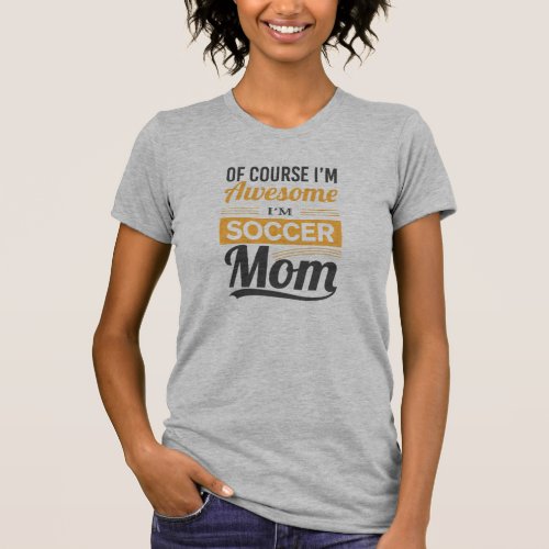 Soccer Mom Retro Text Design T_Shirt