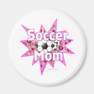 Soccer Mom Roses Magnet