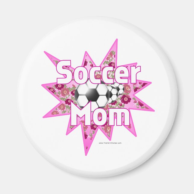 Soccer Mom Roses Magnet (Front)