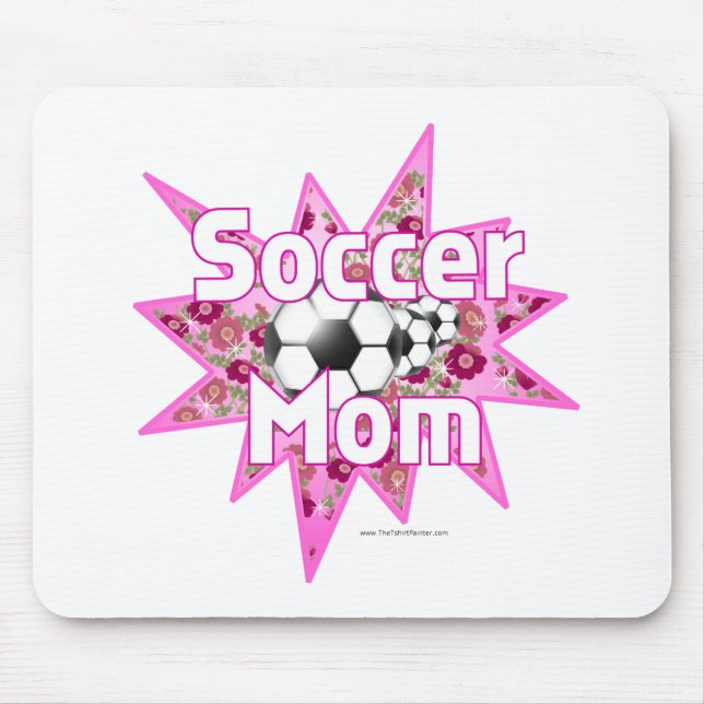 Soccer Mom Roses Mouse Pad (Front)