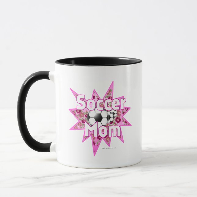 Soccer Mom Roses Mug (Left)