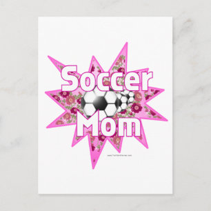 Soccer Mom Roses Postcard