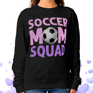 Soccer Mom Squad in Pink and Purple   Sweatshirt