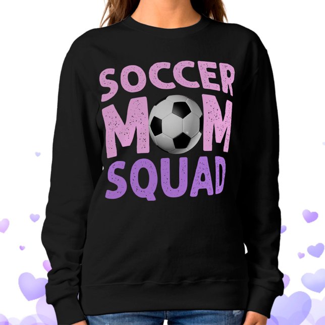 Soccer Mom Squad in Pink and Purple   Sweatshirt (Creator Uploaded)