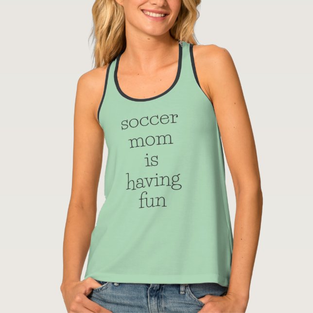 soccer mom tank top (Front)