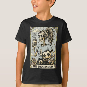 Soccer Mom Tarot Card, Vintage Halloween Soccer Ma T-Shirt
