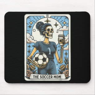 Soccer Mom Tarot Card Vintage Halloween Soccer Mam Mouse Pad