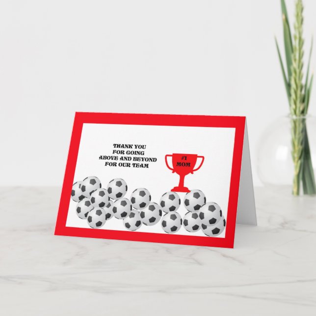 Soccer Mom Thank You Card (Front)