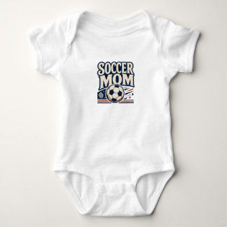 Soccer Mom Vintage Soccer Mom Football Fan Gift Baby Bodysuit