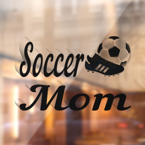 Soccer Mom  Window Cling
