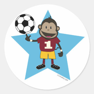 Soccer Monkey sticker