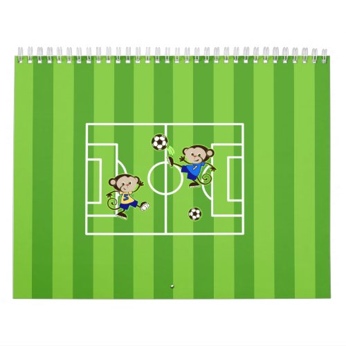 Soccer monkeys calendar