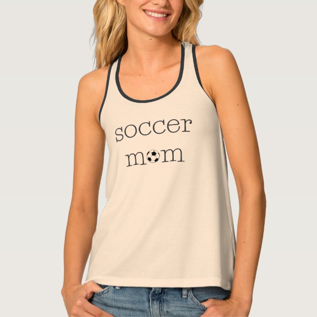 soccer mum tank top (Front)