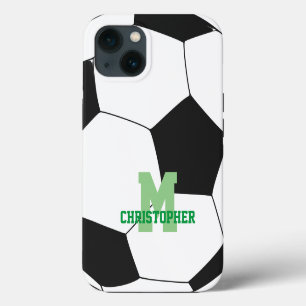 Soccer Name Initial Custom iPhone 13 Case