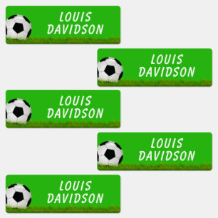 Soccer Name Kid's Labels