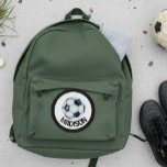 Soccer Name personalized Ball Sports Team Patch<br><div class="desc">This design may be personalized by choosing the customize option to add text or make other changes. If this product has the option to transfer the design to another item, please make sure to adjust the design to fit if needed. Contact me at colorflowcreations@gmail.com if you wish to have this...</div>