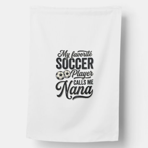Soccer Nana Vintage Engraving Family Player Shirt_ House Flag
