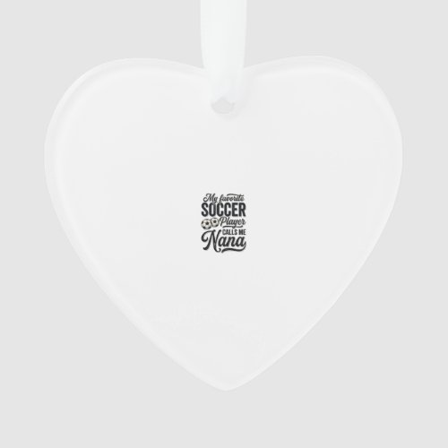 Soccer Nana Vintage Engraving Family Player Shirt_ Ornament