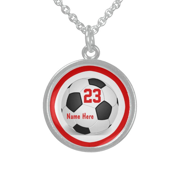 Soccer Necklaces with Number