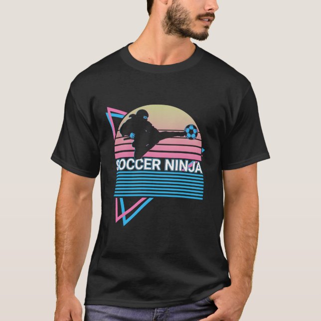 Soccer Ninja Soccer Player T-Shirt (Front)