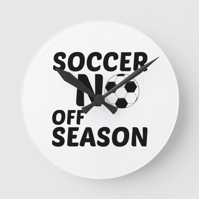 SOCCER NO OFF SEASON ROUND CLOCK (Front)