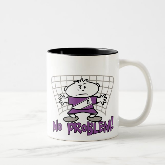 Soccer No Problem T-shirts and Gifts Two-Tone Coffee Mug (Right)