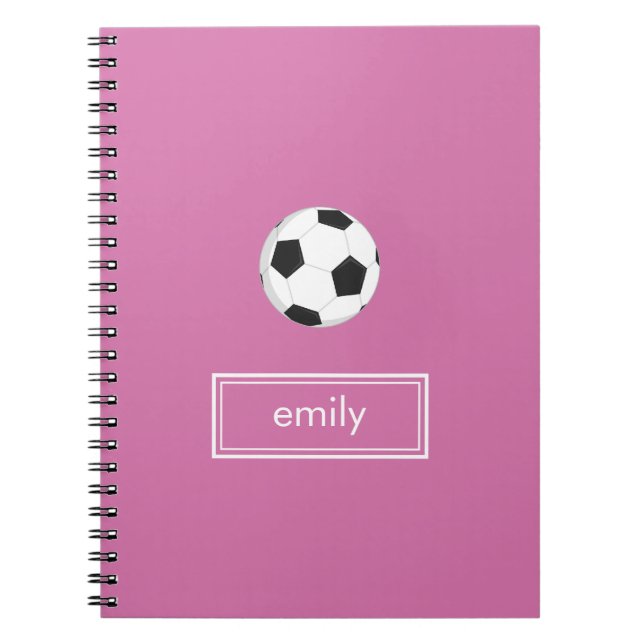 Soccer Notebook (Pink) (Front)