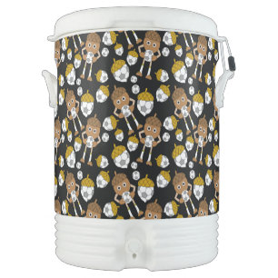 Soccer Nut Pattern Beverage Cooler