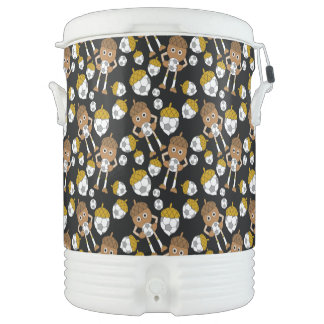 Soccer Nut Pattern Beverage Cooler