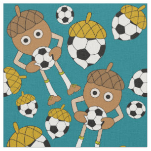 Soccer Nut Pattern Fabric