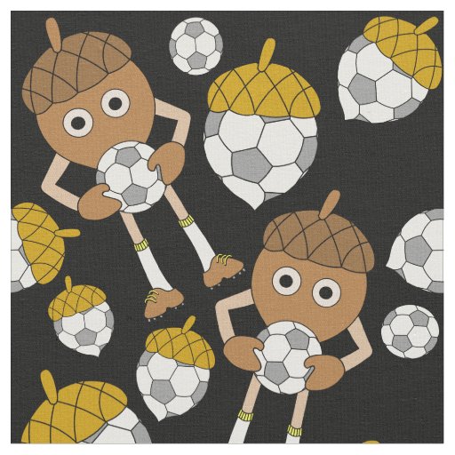 Soccer Nut Pattern Fabric