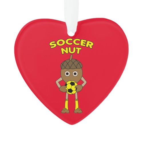 Soccer Nut Text Ornament