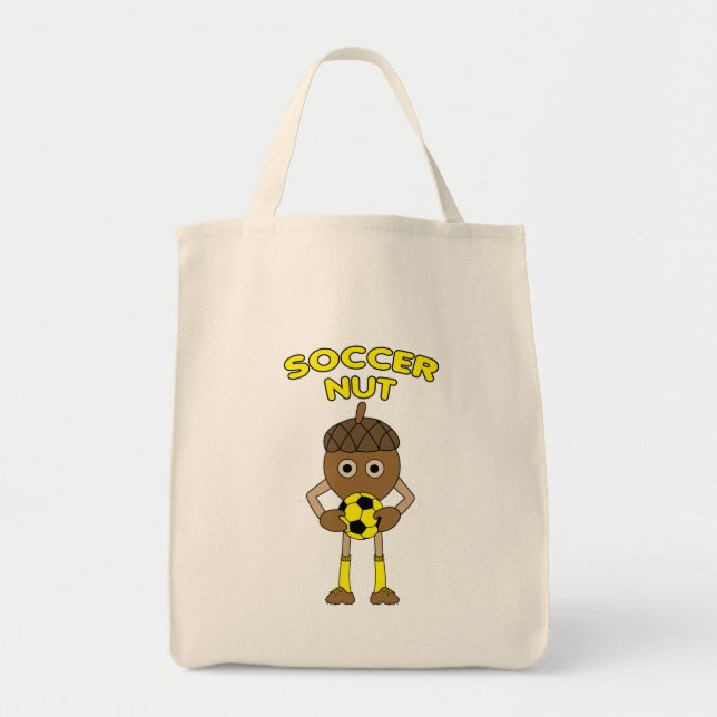 Soccer Nut Text Tote Bag (Front)