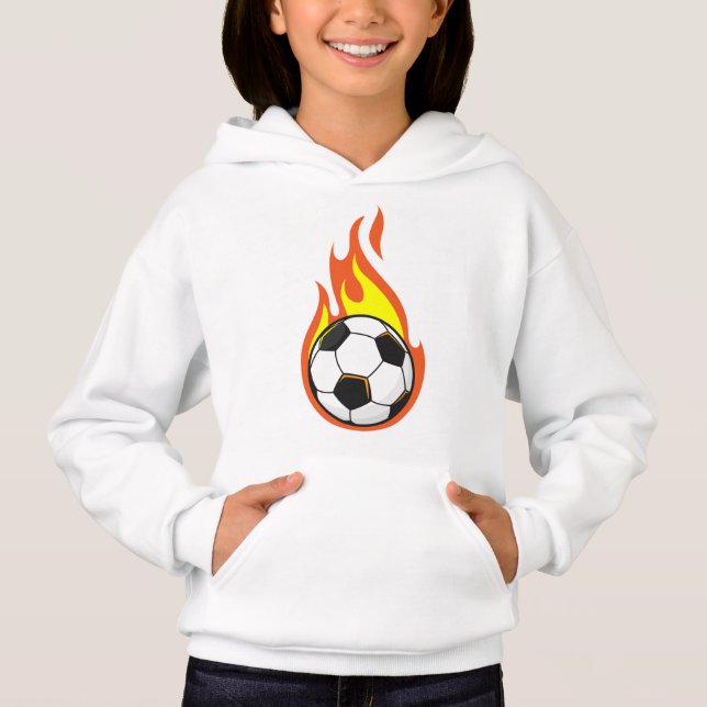 Soccer on Fire Hoodie (Front)