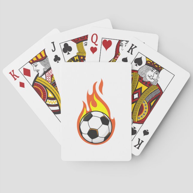 Soccer on Fire Poker Cards (Back)