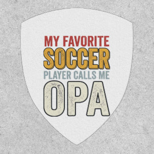 Soccer Opa Vintage Typography Shirt Design_1 Patch