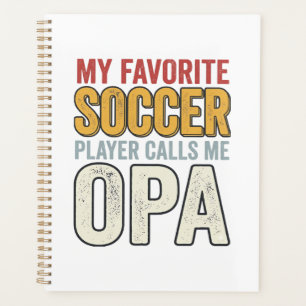 Soccer Opa Vintage Typography Shirt Design_1 Planner