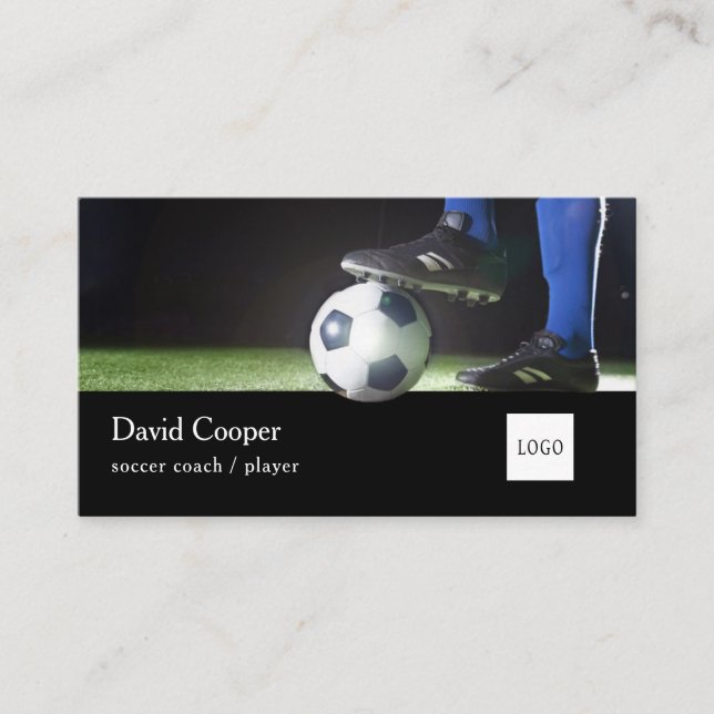 Soccer or Football Coach or Player Business Card (Front)