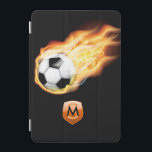 Soccer or Football Monogram iPad Mini Cover<br><div class="desc">Football or soccer phone case customizable with your initials. Images used on this item are licensed © Graphics Factory.com</div>
